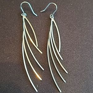 Boutique Metal Dangle Earrings